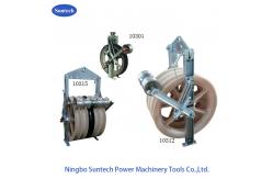 China Nylon Sheaves Conductor Stringing Blocks With Grounding Rollers supplier