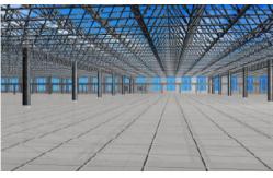 China Prefab Space Frame Construction Structure Industrial Metal Building Storage Units supplier