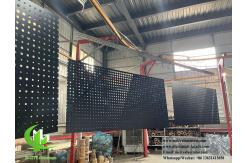 China Matt Black Perforating Metal Cladding Aluminum Sheet For Facades Cladding supplier