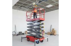 China Electric Hydraulic Mobile Scissor Lift Table Hand Push Lifting Platform supplier
