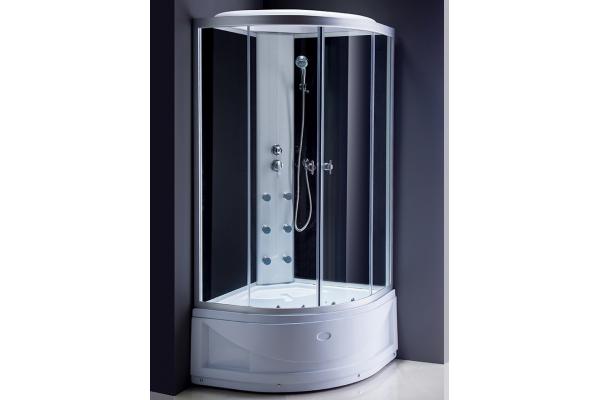 5mm Quadrant Black Shower Enclosure Aluminum Frame Sliding