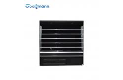 China Fruit Vegetable Open Showcase Chiller LED 4 Layers Food Display Refrigerator supplier