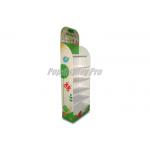 Stylish Cardboard Shelf Display Full Colors Printed With Round Side Tops for sale