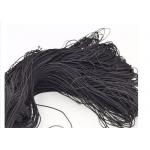 Eco - Friendly Black Elastic Cord 2mm , Stretchy Elastic Cord For Clothing for sale