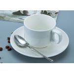SGS White Stackable Ceramic Mug Cup With Handle