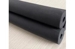 China B1 Grade 1.8m Air Conditioning Water Rubber Foam Insulation Pipe Flame Retardant supplier