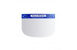 China 32cm * 22cm Protective Face Shield Direct Splash Protection Plastic Face Shield supplier