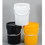 Stackable Five Gallon Plastic Pails 20Liter Capacity For Various Applications for sale