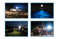 China 1920lm Two Pcs Flood LED Work Lamp 24W For Motorcycle supplier