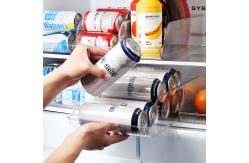China Transparent Fridge Organiser Boxes 37x11cm Plastic Kitchen Organizer supplier