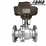 Electric Flanged Stainless Steel Ball Valve High Pressure Two Piece for sale