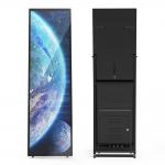 VETO 75 Inch Indoor Full-screen Portable Advertising screen HD Resolution Battery LCD Digital Signage for sale