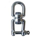 6mm - 19mm Eye And Jaw Jaw Swivel Bearing Swivel Zinc Plated Carbon Steel for sale