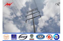 China 36M Galvanized Steel Electrical Power Pole For 69 kv Power Distribution Line supplier