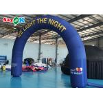 6x0.9x4.5m Blue Semicircle Inflatable Arch With Printed Pattern