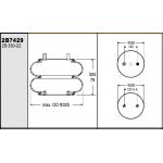 FD330-22 343 2B12-427 Trailer Lift Axle Air Spring Suspension W013587429 for sale