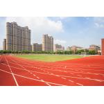 Red Synthetic Rubber Jogging Track All Weather Athletic Track Flooring for sale