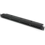 Network UTP 19 Inch 1U Cat5e Patch Panel 24 Ports Unshielded Type for sale