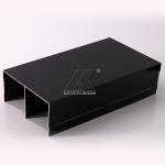 Black Aluminum Alloy Extrusion 6063 OEM Cabinet , Wardrobr RoHS Material for sale