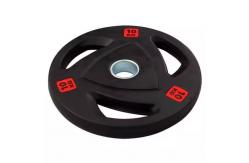 China 15kg Rubber Weight Plates Customized Weight Lifting Plates Black supplier