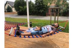 China 1.8x0.8m Playground Rope Hammock Swing Enforced With Strong Wooden supplier