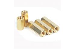 China Brass Screw Copper Isolation Column Hexagon Coupling Nuts DIN6334 supplier