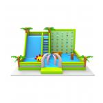Tropical Inflatable Playground Fun Zone Customized Obstacle Climb