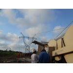 Conductors And Earth Wires Stringing Equipment , 80KN Hydraulic Pulling Machine