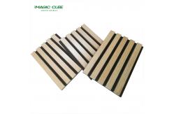 China Oak MDF Wood Polyester Felt Acoustic Wall Sound Insulation Panel with Melamine Finish supplier