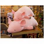 Kawaii Pig Plush Pillow , Full Hollow Cotton Stuffed Pig Pillow 40 - 120CM for sale