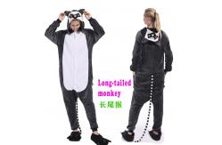 China Adult Bodysuit with 20 Animal Cartoon Patterns Microfiber Flannel Fleece Sleepwear Rompers supplier