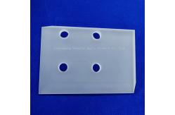 China Customize Frosted Thick Wall Square Sheet Quartz Cutting Punch Plate supplier