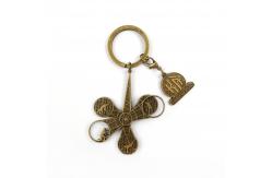 China Custom Antique Copper Spinning Keychain Unique Keepsake for Enthusiasts supplier