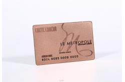 China Metal Stainless Steel Business Cards With Different Background Pattern supplier