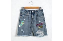 China Casual Mini A Line Teen Girls Denim Skirts / Children's Jean Skirts Customized supplier
