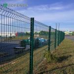 High Security Prism 3d Fence Panels Pvc Coated Metal Wall Fencing Panel Trellis Steel Galvanized 3d Netting Roof Top Fen for sale