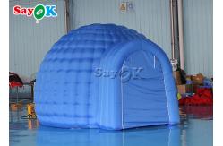 China Blue Digital Inflatable Planetarium Projection Dome Tent For Indoor Active supplier