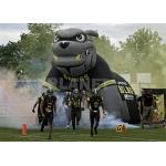 Custom Giant Football Team Mascot Bulldog Tunnel Inflatable Bull Dog Entrance Tent Inflatable Bulldog Tunnel for sale