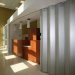 Powder Coating Side Folding Garage Doors , Solid Aluminum Folding Shutter For Shop for sale