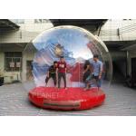 Customized Giant Human Size Inflatable Snow Globe With Blower , Air Pump