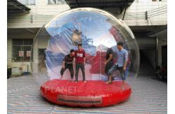 China Customized Giant Human Size Inflatable Snow Globe With Blower , Air Pump supplier