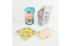 China Custom Shampoo Spout Pouch Packaging Cosmetic Spouted Liquid Stand Up Pouches supplier