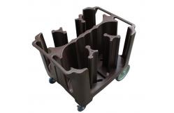 China Polyethylene Adjustable Dish Caddy Conveniently Transport Store Plates supplier