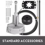 Mechanica Rotating Outboard Steering System Single Turbine 17t Cable for sale