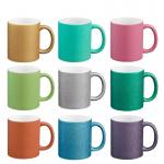 Multiple Color Sublimation Ceramic 11 Oz Coffee Cups Oil Painting Textured Mug Printable Milk Mug for sale