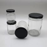 Secure Seal Mini Glass Canning Jars , 500ml / 720ml Round Glass Container