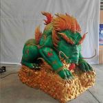 Realistic sound Life Size Animals Chinese Mythological Creatures Brave Troops for sale