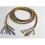 BCI Researcher EEG Electrode Cap Used Multicolor Coated Gold EEG Electrodes Din 1.5 for sale