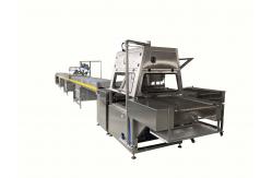 China Easy Cleaning Granola Bar Chocolate Enrober Machine / Enrobing Line supplier