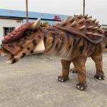 Natural Color Realistic Dinosaur Costume Manual Control Ankylosaurus Costume for sale